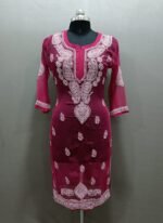 Chikankari Georgette Kurti With Booti Daman