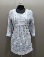 Chikankari Georgette Printed Short Top