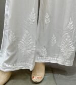 Chikankari Hand Work Muslin Palazzo