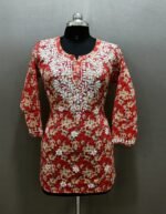 Chikankari Mul Cotton Short Top