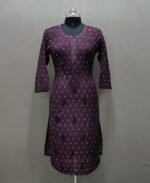 Chikankari Premium chanderi kurti