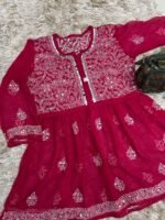 Chikankari Short Gown top